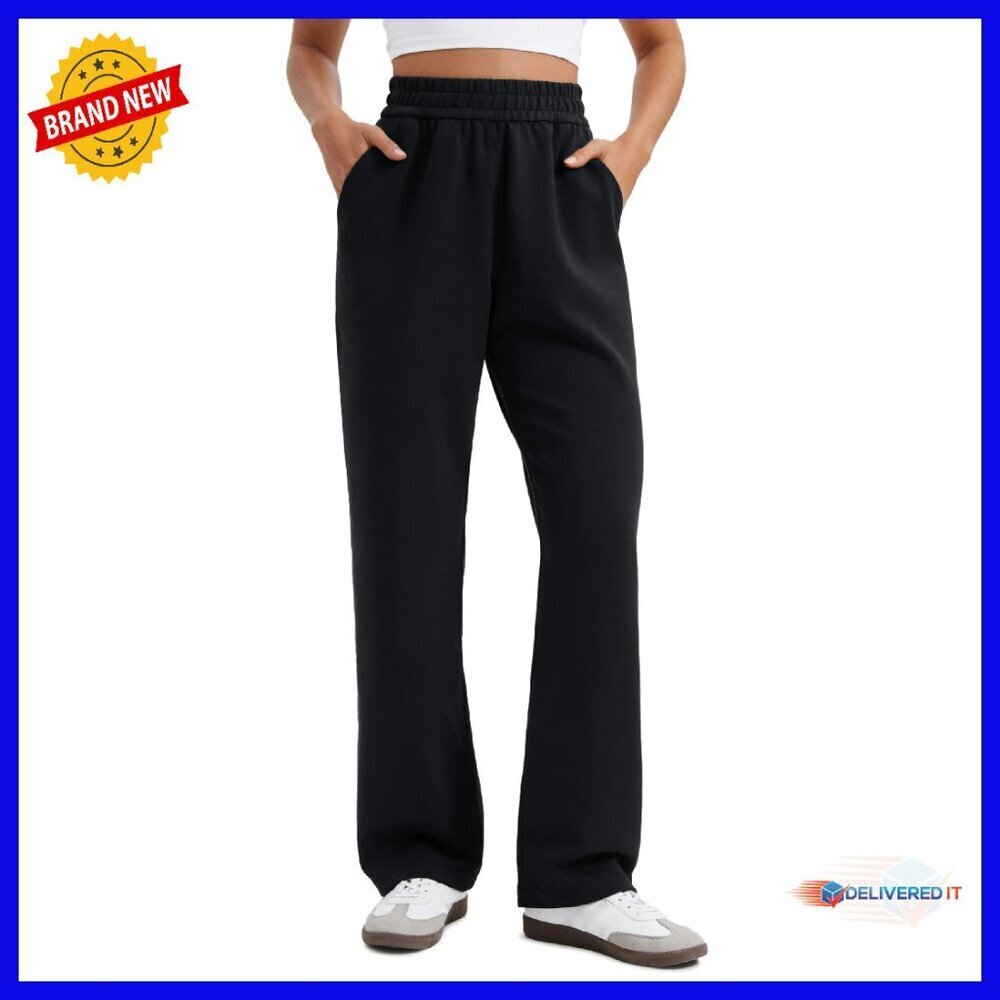 Modal Straight Leg Sweatpants Women 28" Inseam Lounge Pants with Pockets